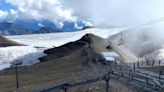 La impactante imagen que muestra la reducción de un glaciar en los Alpes