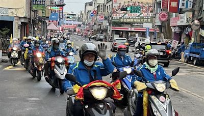 大甲媽祖遶境進香機車隊500多人出發 趕赴新港奉天宮祝壽典