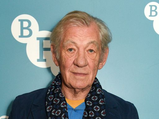 Ian McKellen shares health update after falling off stage and being taken to hospital