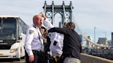 Top NYPD Cop Appears to Pepper Spray Himself During Pro-Palestine Protest