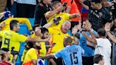 Imágenes de la pelea entre jugadores uruguayos y aficionados colombianos en Copa América | Teletica