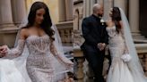A bride knew her sheer, jewel-encrusted wedding dress was the one immediately after seeing a photo of it online