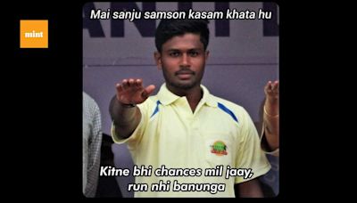 Sanju Samson memes are here again after he scores 2 consecutive ducks in India vs Sri Lanka T20I series | Mint