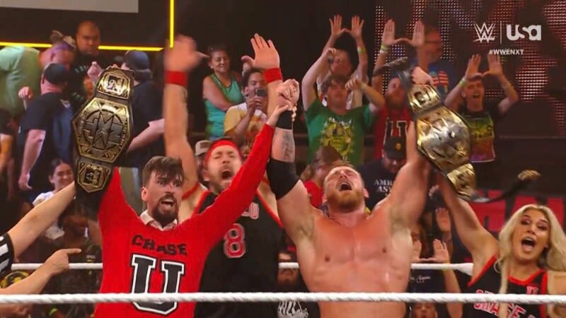 Ridge Holland And Andre Chase Win NXT Tag Titles On 8/13 WWE NXT