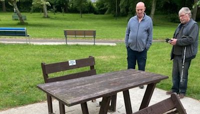 Wheelchair accessible picnic tables in Wexford park smashed up for third time in four weeks