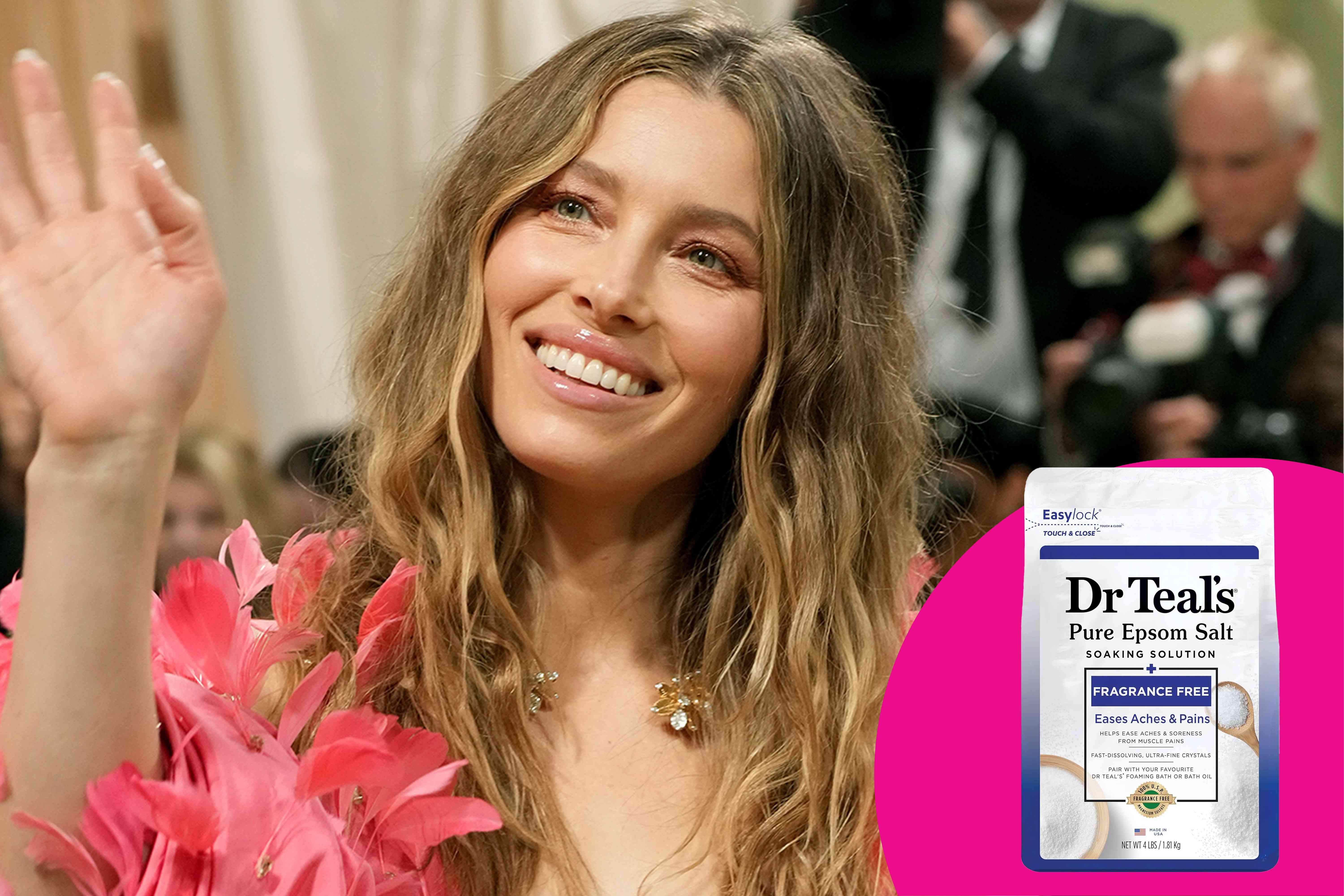 Jessica Biel Uses This $5 Epsom Salt to Soothe Sore Muscles and for Better Sleep