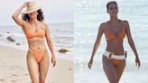 Halle Berry Channels Her Famous Bond Girl Bikini Scene in $25 Orange Swimsuit