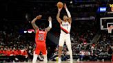 Blazers rally from 20 down to end Wizards' win streak