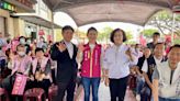 員山議員補選選前黃金周 林姿妙陪同黃雯如拜票