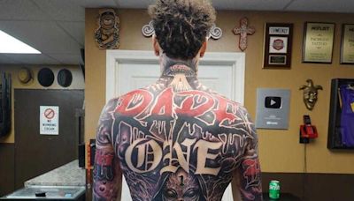 LaMelo Ball Gets Massive Back Tattoo W/ Alien, UFO