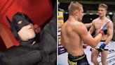 MMA star walks to cage as Batman… before gifting opponent a chocolate bar