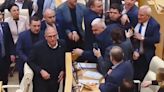 Moment huge brawl breaks out in parliament over new Putin laws