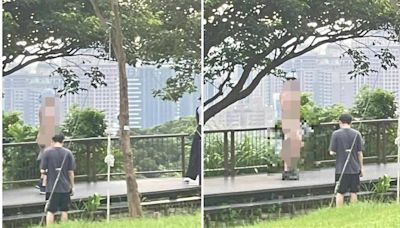 熱瘋了？虎頭山公園驚見遛鳥俠 怪男全裸散步還自拍