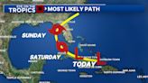 Track shows tropical disturbance could impact Central Florida this weekend