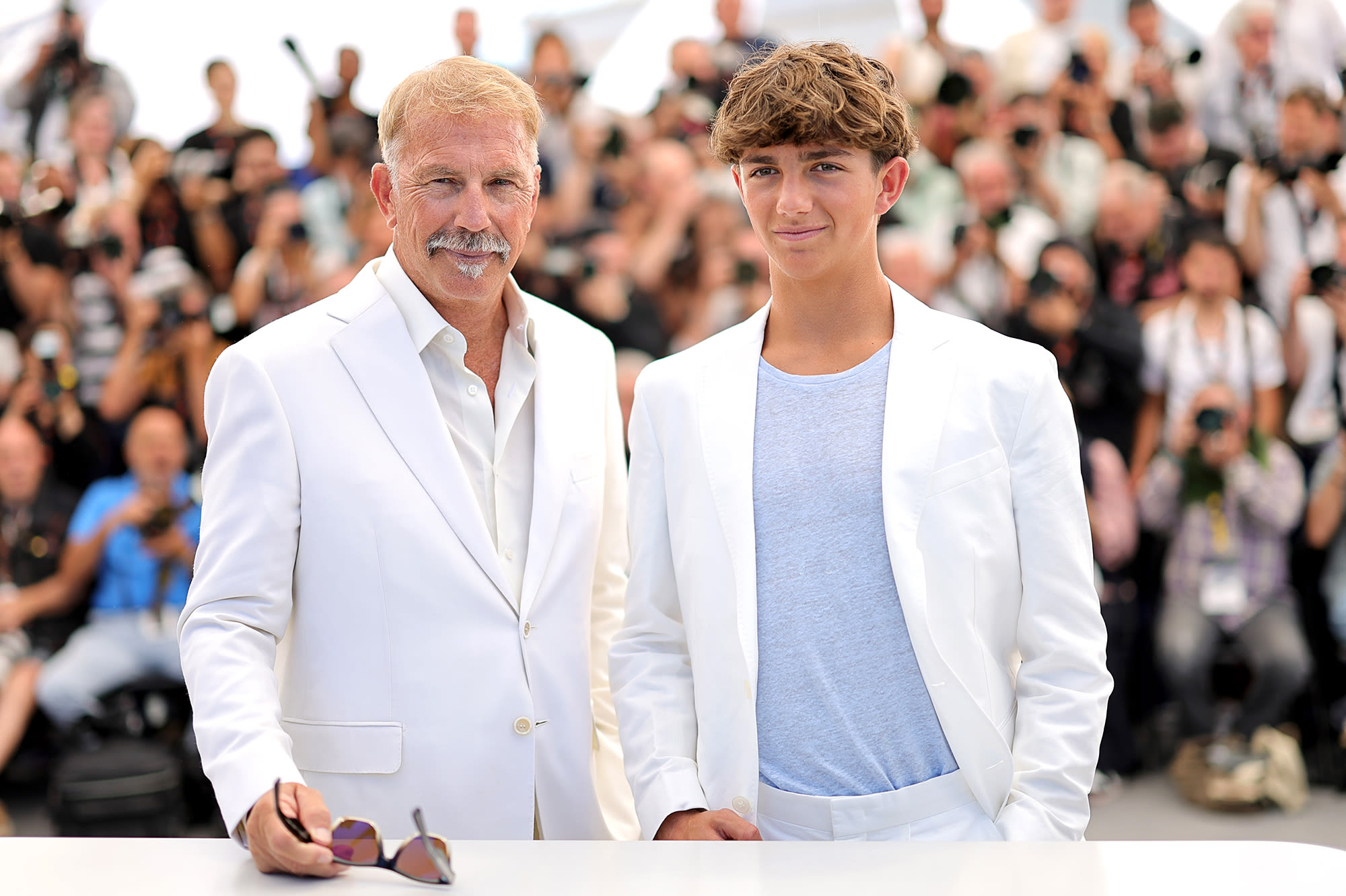 Kevin Costner’s Son Hayes Opens Up About Working With Dad on ‘Horizon’