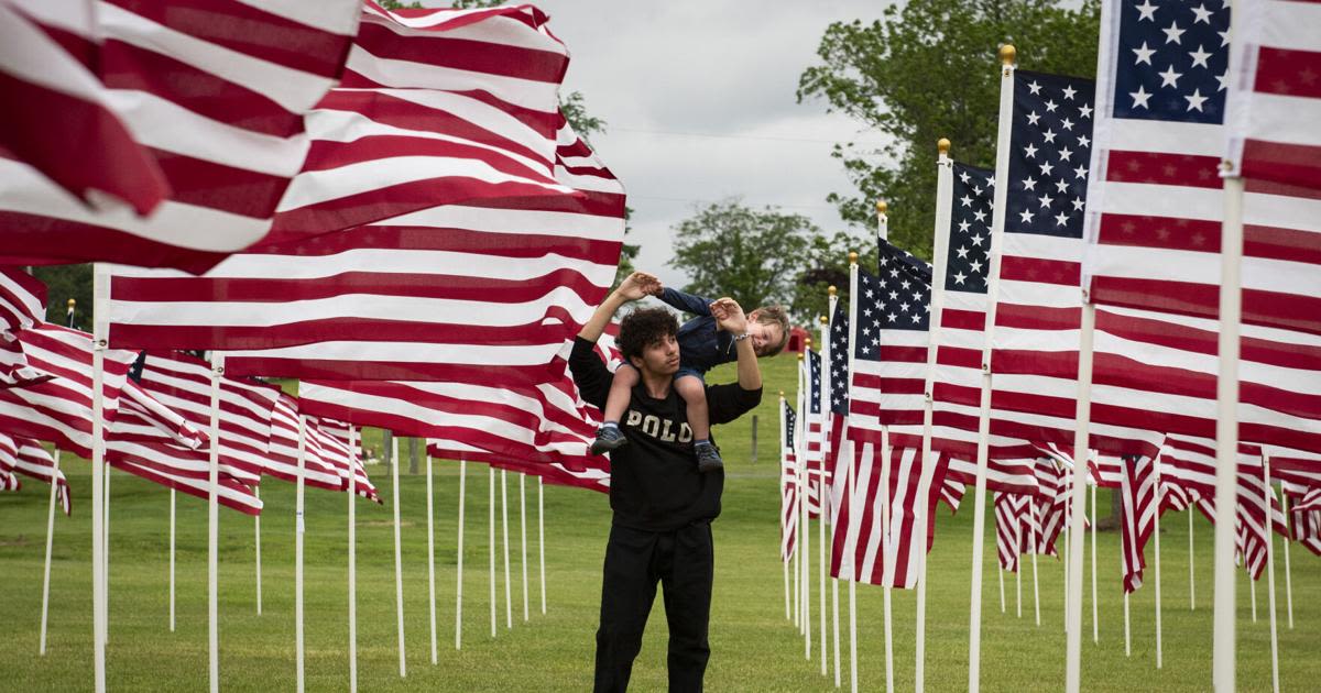 Field of flags commemorates sacrifice, service