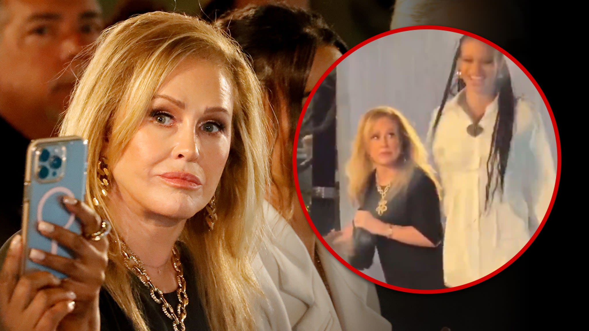 'RHOBH' Star Kathy Hilton Guided Off Runway During Fashion Show