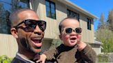 Tristan Thompson and Son Tatum, 12 Months, Adorably Twin in Matching Sunglasses