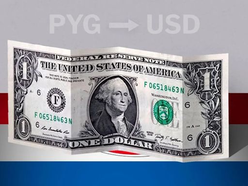 Valor de cierre del dólar en Paraguay este 1 de mayo de USD a PYG