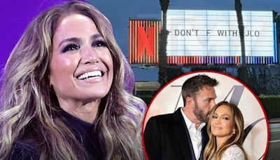Jennifer Lopez Billboard For Movie 'Atlas' Warns Don't F*** With Her