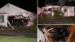 Alleged drunk driver smashes pickup truck into upstate New York home