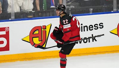 Cozens scores 2nd of game in OT as Canada outlasts Czechia at hockey worlds