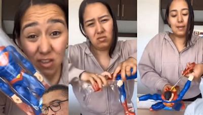 VIRAL: mujer le rompe un juguete de Superman a su novio y lo critica por comprarse “cosas de niño”