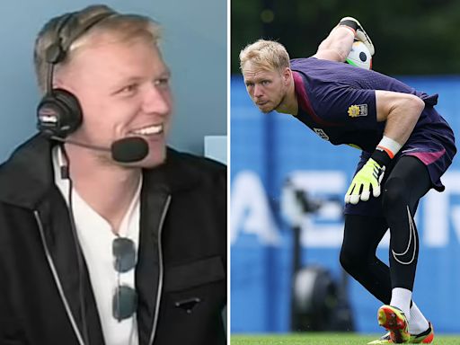 Fans baffled as Ramsdale joins Sky Sports team for England cricket match