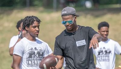 Penn State’s Abdul Carter hosts youth football camp in North Philly; talks about draft potential