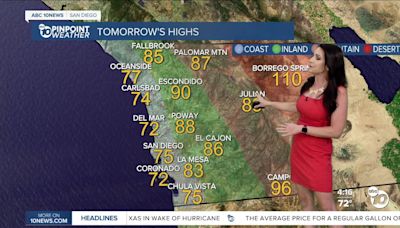 San Diego's Weather Forecast for July 12, 2024: Feeling tropical with possible storms this weekend