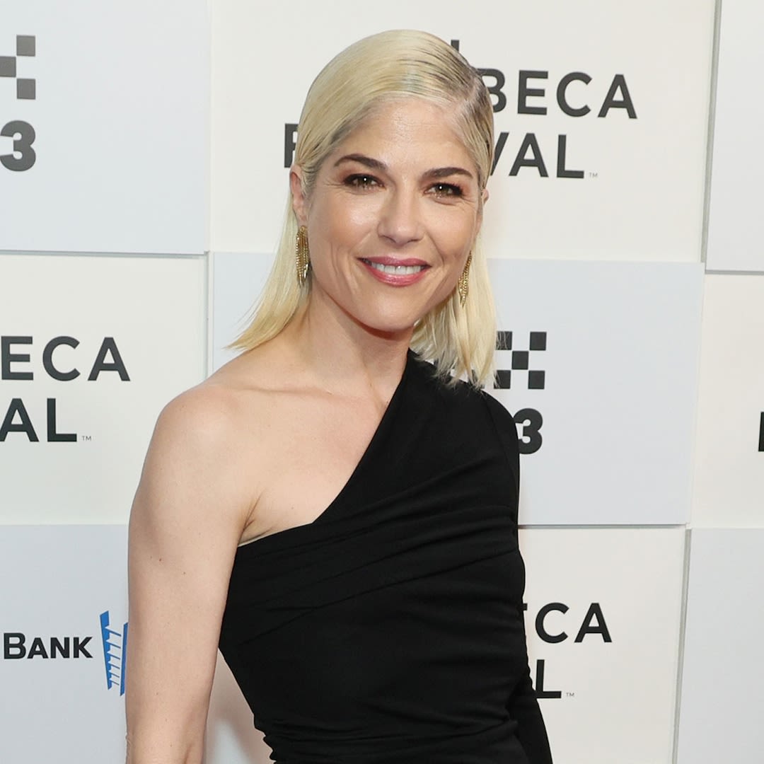 Selma Blair Turns Heads With Necktie Made of Blonde Braided Hair at Paris Fashion Week - E! Online