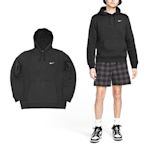 Nike 帽T NSW Hoodie 黑 白 連帽 上衣 長袖 男款 基本款 百搭 內抓絨 小勾 623453-010