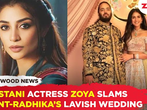 Zoya Nasir criticizes the wedding celebrations of Anant Ambani and Radhika Merchant!