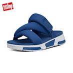 【FitFlop】ELSA PADDED STRAP SLIDES 造型運動風設計涼鞋-女(銀河藍)