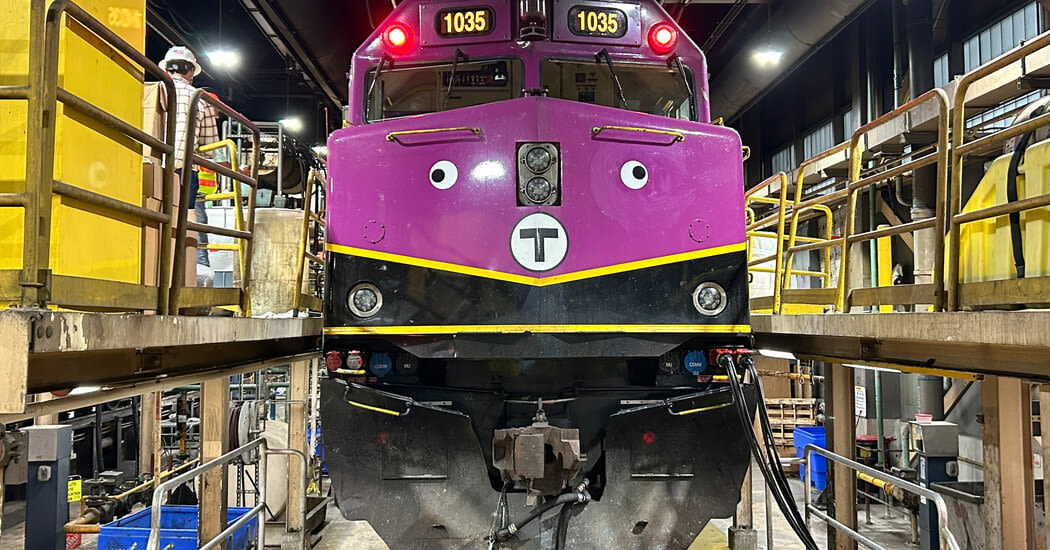 In Boston, All Aboard Googly-Eyed Trains