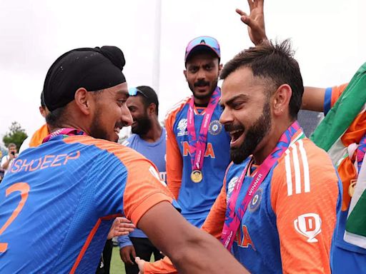 T20 world cup finals: Virat Kohli, Arshdeep celebrate India's win with Bhangra; Check video here