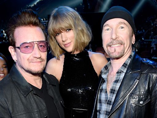 Taylor Swift Gets Flowers From Her ‘Irish Fan Club’ U2 as the Eras Tour Touches Down in Ireland