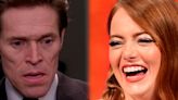 Emma Stone golpeó 20 veces a Willem Dafoe durante la filmación de la nueva cinta de Yorgos Lanthimos