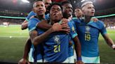 Con el primer gol de Endrick, Brasil le ganó a Inglaterra en Wembley