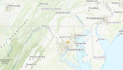 1.8 magnitude earthquake felt throughout Maryland