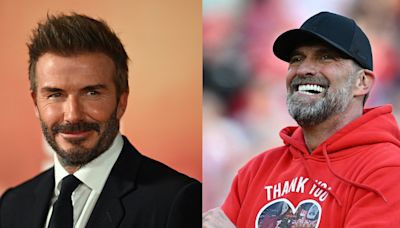 David Beckham jokes he's going to get 'killed' by his Man Utd friends as he pays glowing tribute to departing Liverpool boss Jurgen Klopp | Goal.com United Arab Emirates