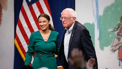 AOC and Sanders stick with Biden amid 2024 turmoil and push him on a bolder agenda