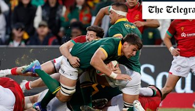 South Africa reduced to 14 men before 10-try beating of gutsy Portugal