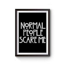 Normal People Scare Me Funny Horror Movie Poster HD phone wallpaper ...