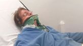 Elderly grandma with broken neck spends 18 hours in 'war zone' hospital corridor