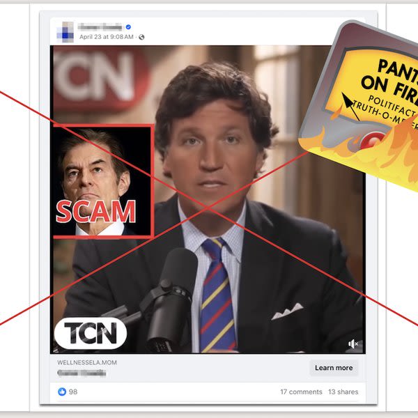 Tucker Carlson video pitching diabetes cure a deepfake