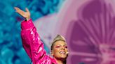 Pink is dazzling, undaunted and often upside down on her enthralling Summer Carnival tour