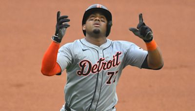 Detroit Tigers gash Guardians, 11-7, with Andy Ibáñez's two homers, Ryan Vilade's key hits