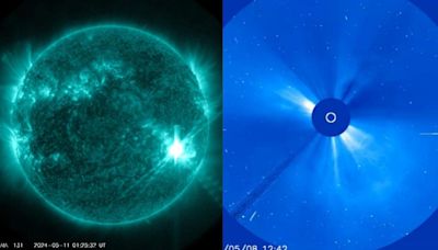 比預期強！罕見超強磁暴發生中 鄭明典再曬「太陽閃焰圖」