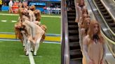 'Robotic dolls' from James Wan’s upcoming film 'M3GAN' spook fans at LA Chargers game